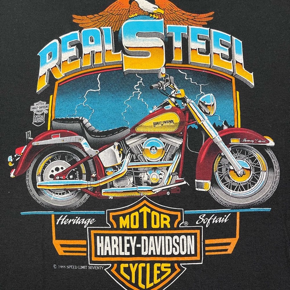Vintage 80s Harley Davidson shirt - Picture 4 of 7
